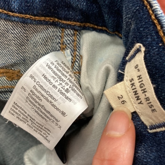 Madewell 9’ High Rise Skinny Jeans Size 26 - Picture 16 of 17